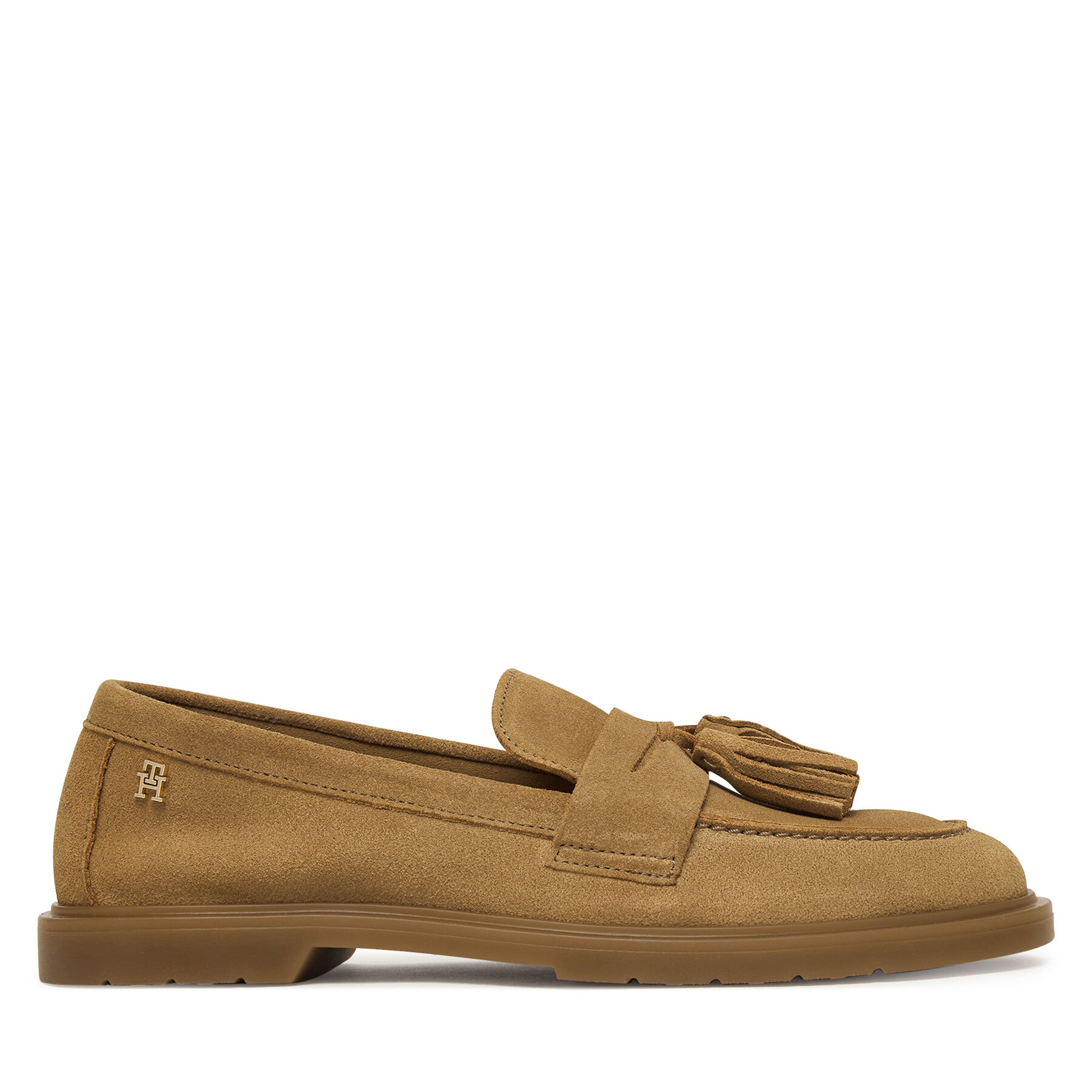 Μοκασίνια Tommy Hilfiger Light Suede Tassel Loafer FW0FW09285 Καφέ