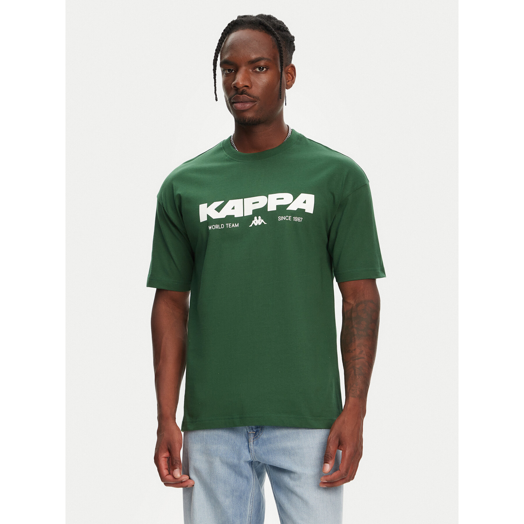 Kappa Kappa T-Shirt Nhisso 351S5MW Πράσινο Regular Fit
