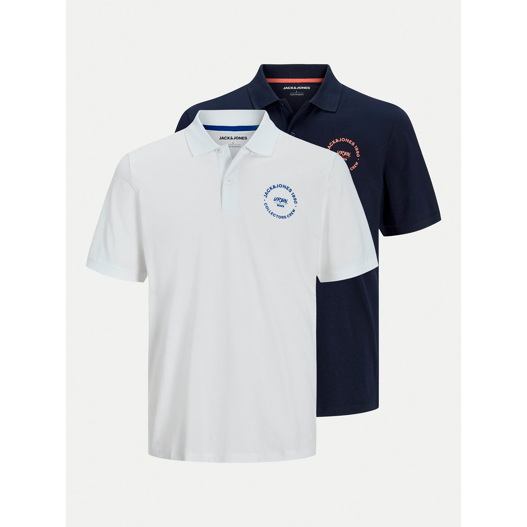 Jack & Jones Σετ μπλούζες polo 2 τεμαχίων Simon 12276428 Έγχρωμο Regular Fit