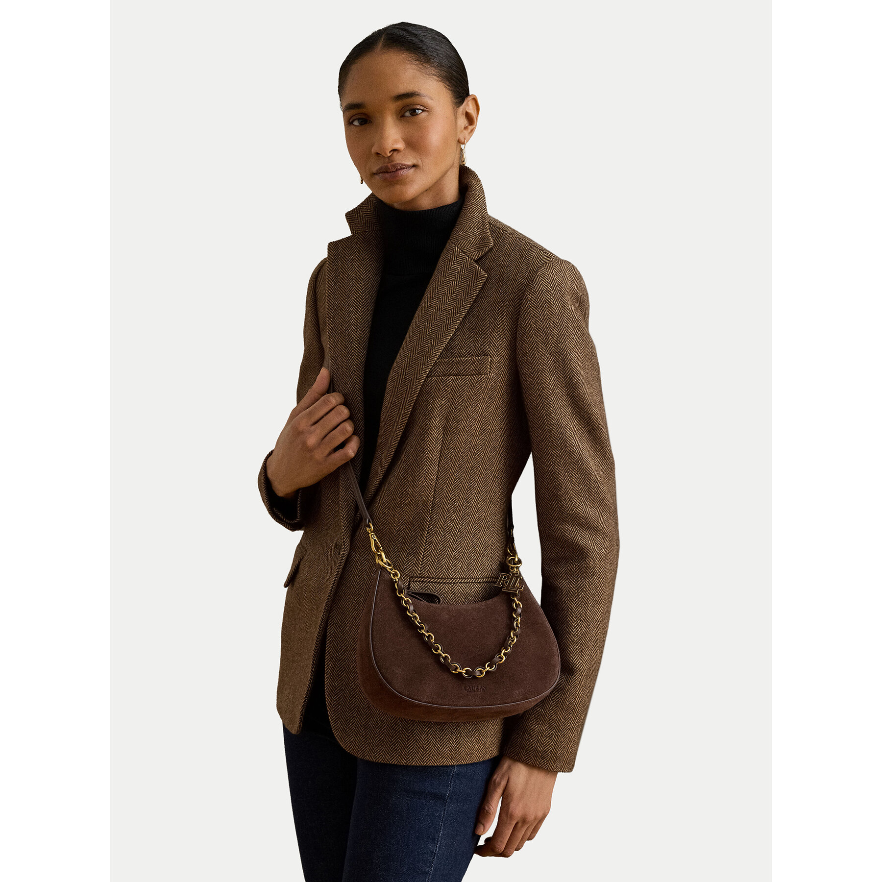 Geantă LAUREN RALPH LAUREN 431P15639001 Maro