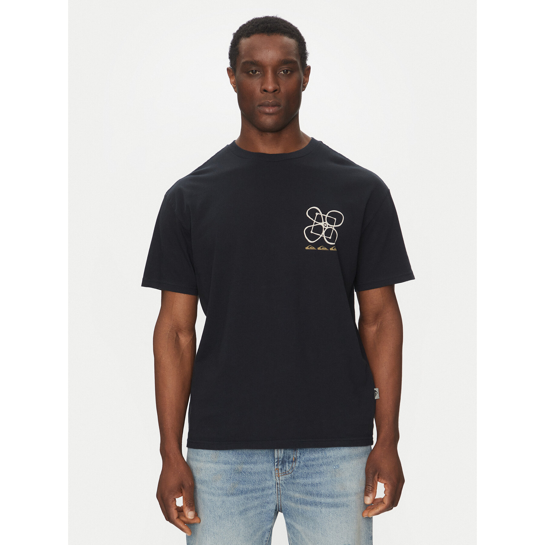 Quiksilver T-shirt EQYZT08032 Nero Oversize
