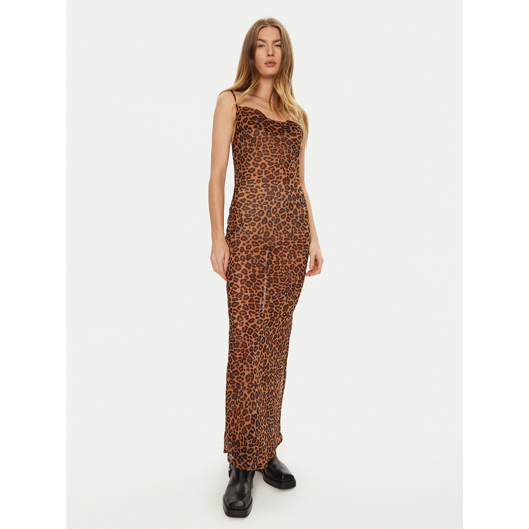 One Teaspoon Sommerkleid 26654 Braun Slim Fit