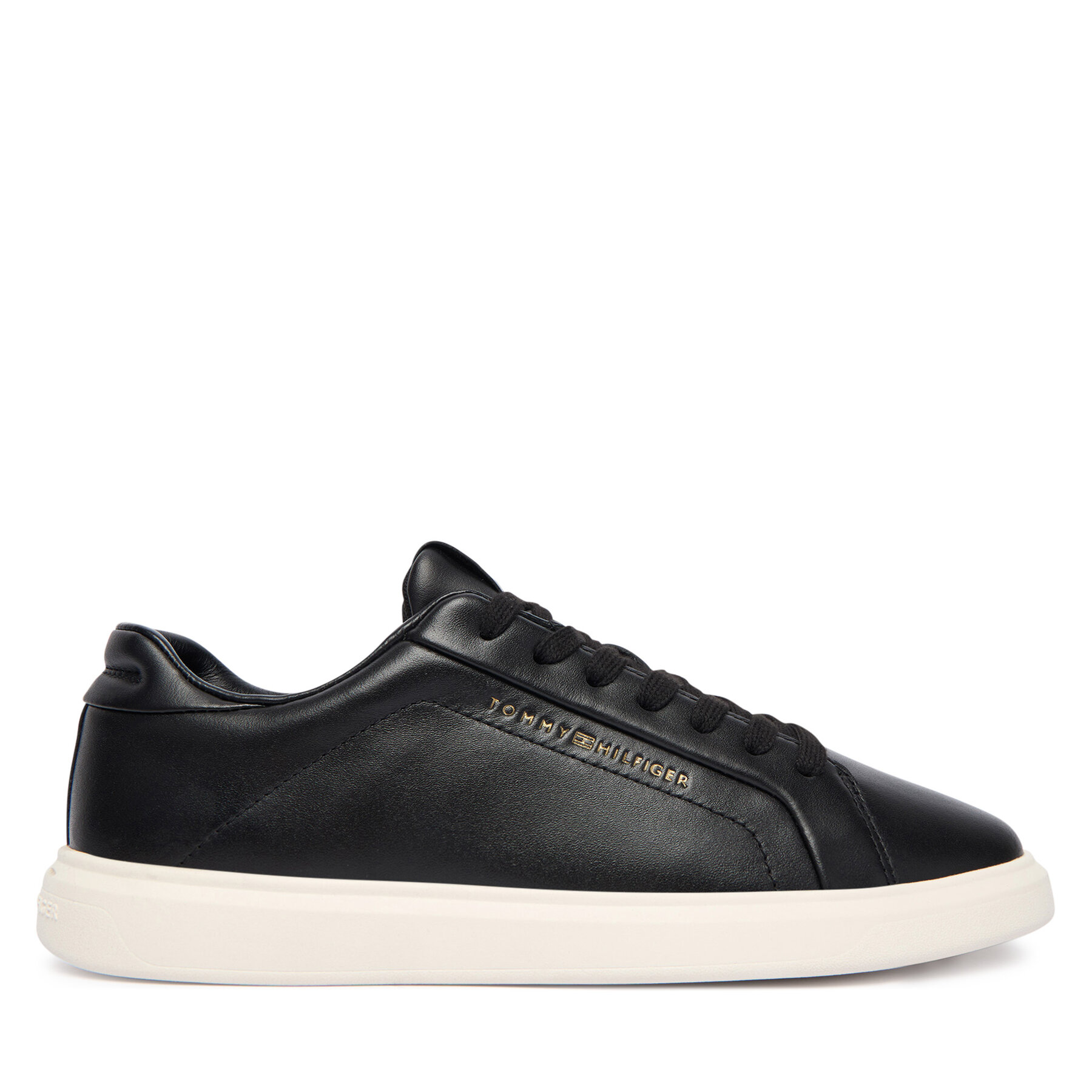Sneakers Tommy Hilfiger Icon Court Light Weight Shinny FW0FW08949 Negru