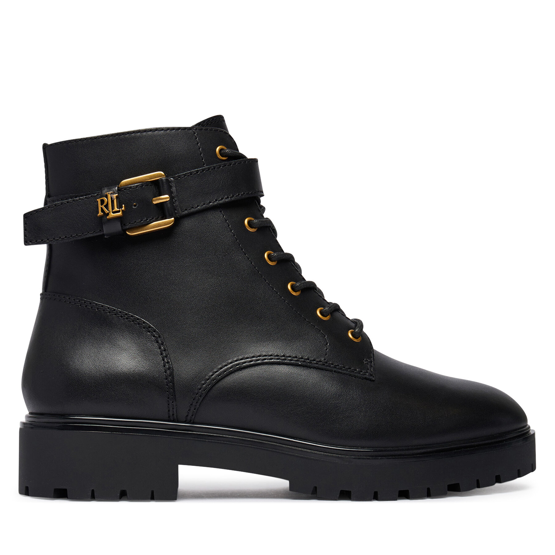 Gležnjarji LAUREN RALPH LAUREN Allyson Logo Bo Bte 802P12046001 Črna