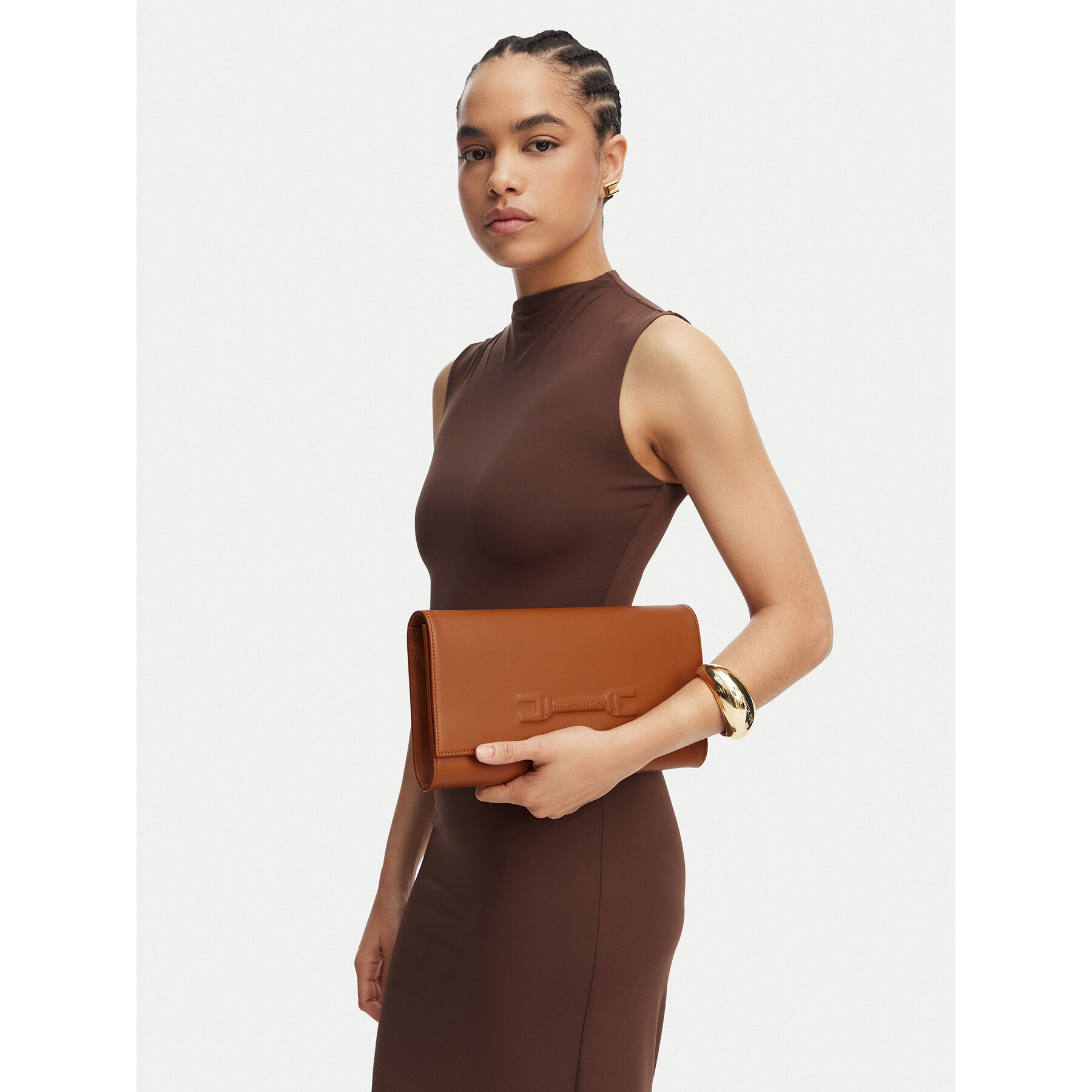 Geantă Elisabetta Franchi BS-99A-61E2-V350 Maro