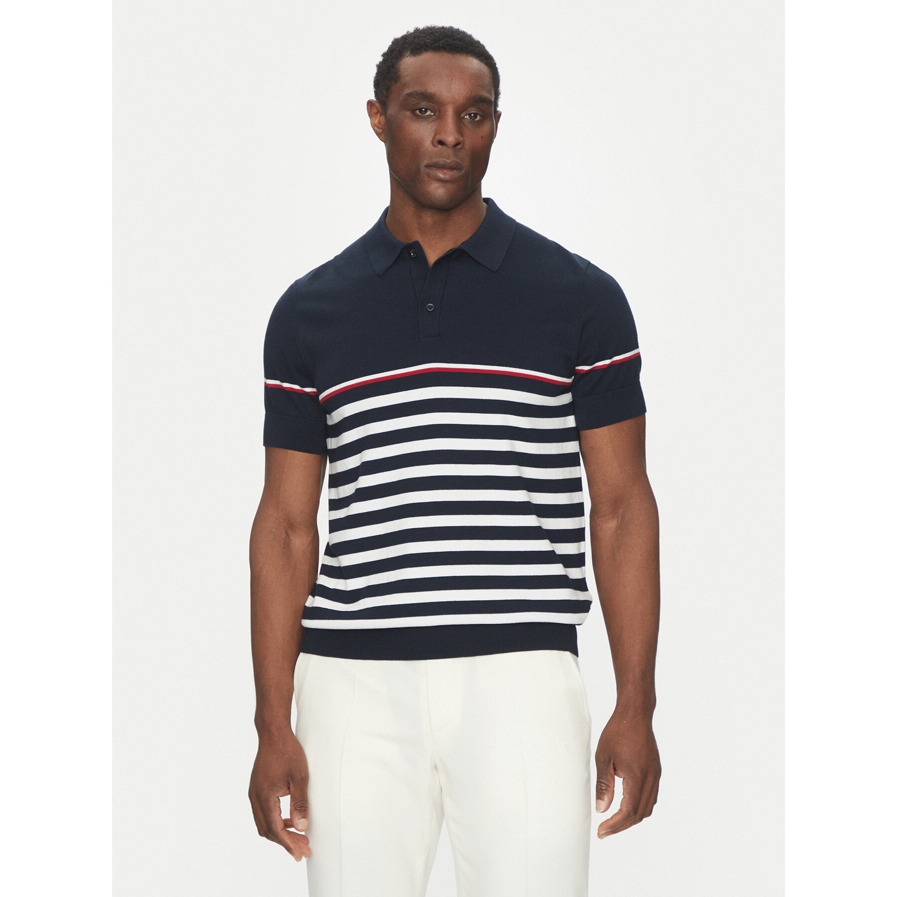 Hechter Paris Polo 65017 151801 Blu scuro Regular Fit