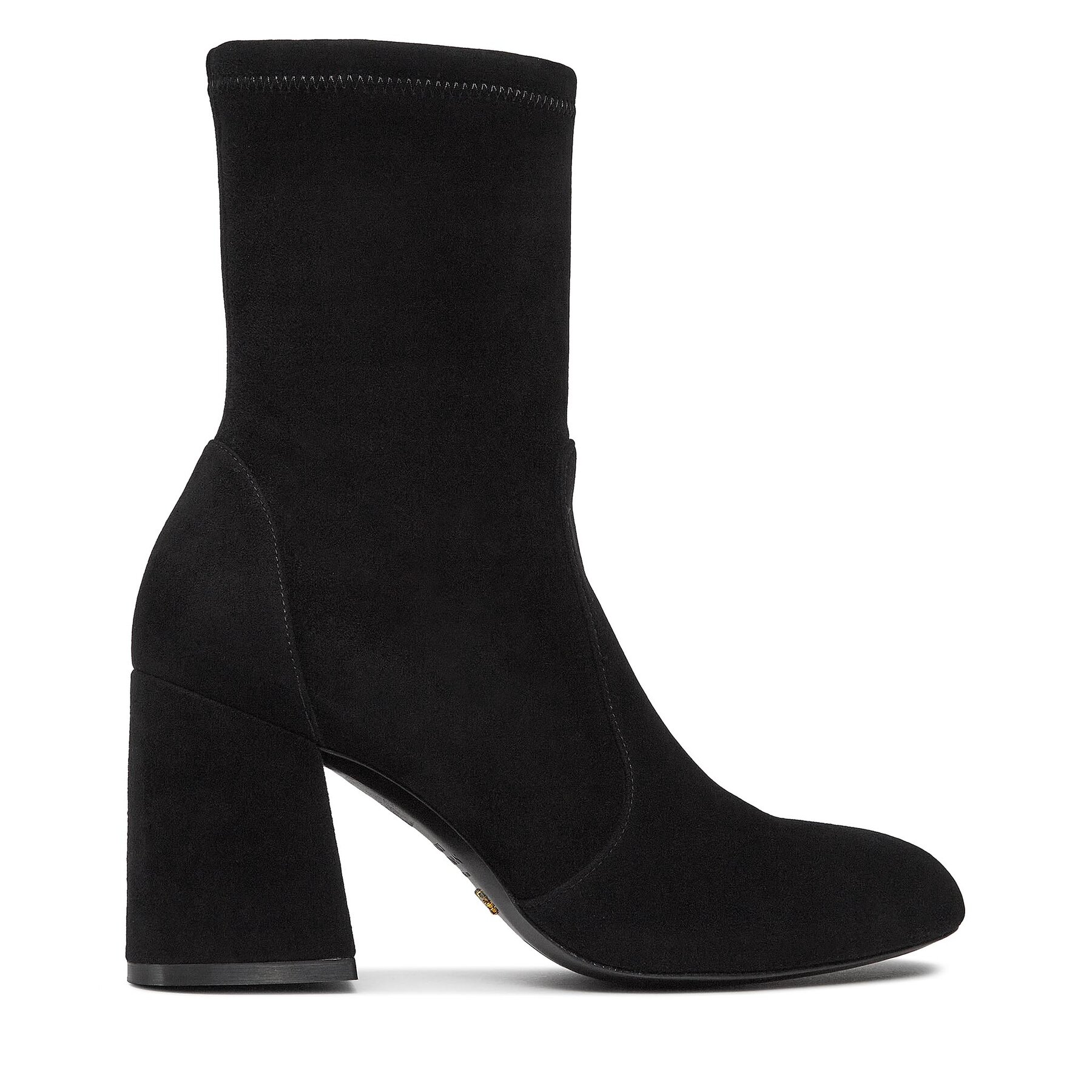 Damskie Botki Stuart Weitzman, Rozmiar 38 Czarny Flareblock 85 Str Bt SF414