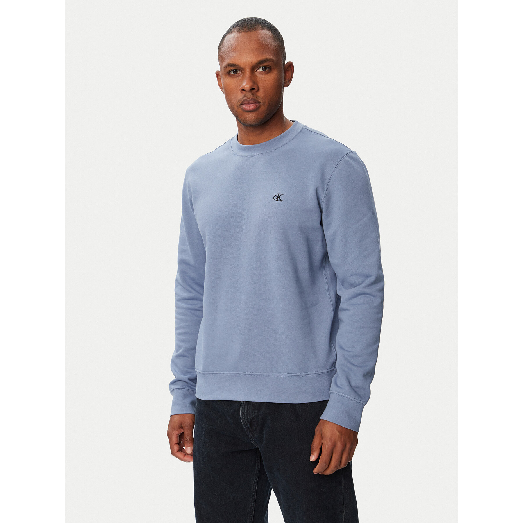 Calvin Klein Jeans Sweatshirt LV04RG275G Blau Classic Fit