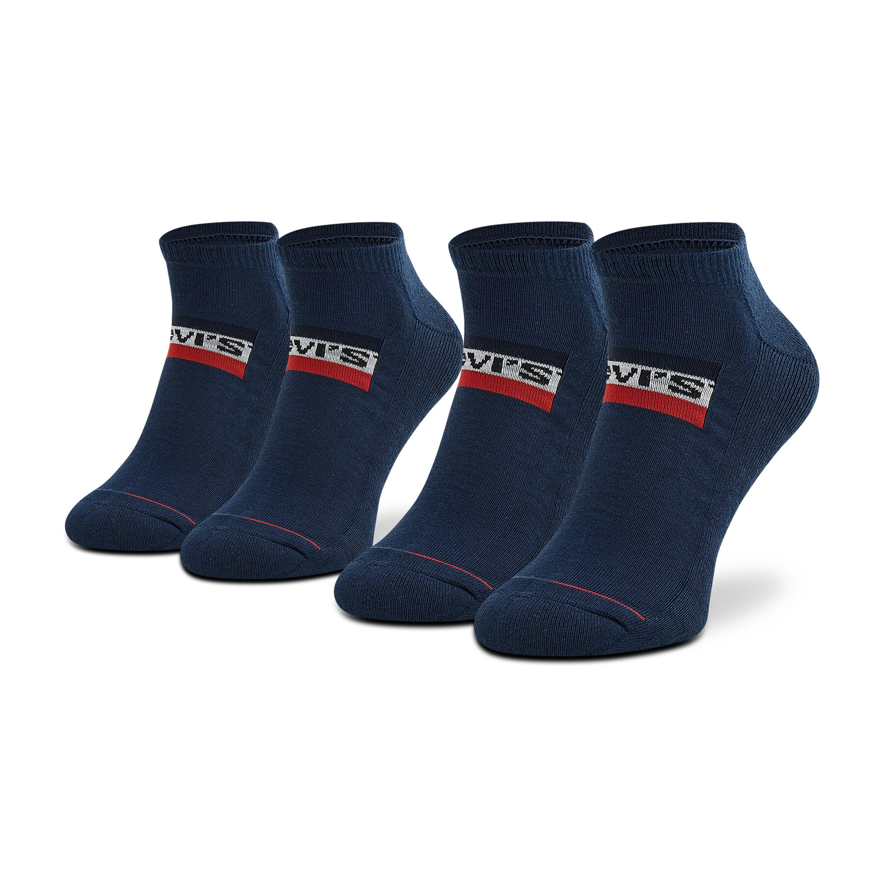 2 pares de calcetines cortos unisex Levi's® 701219507 Azul marino