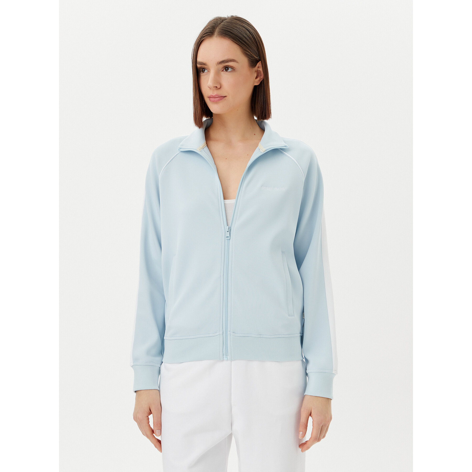 Guess Jeans Sweatshirt W5GQ38 KB212 Himmelblau Regular Fit