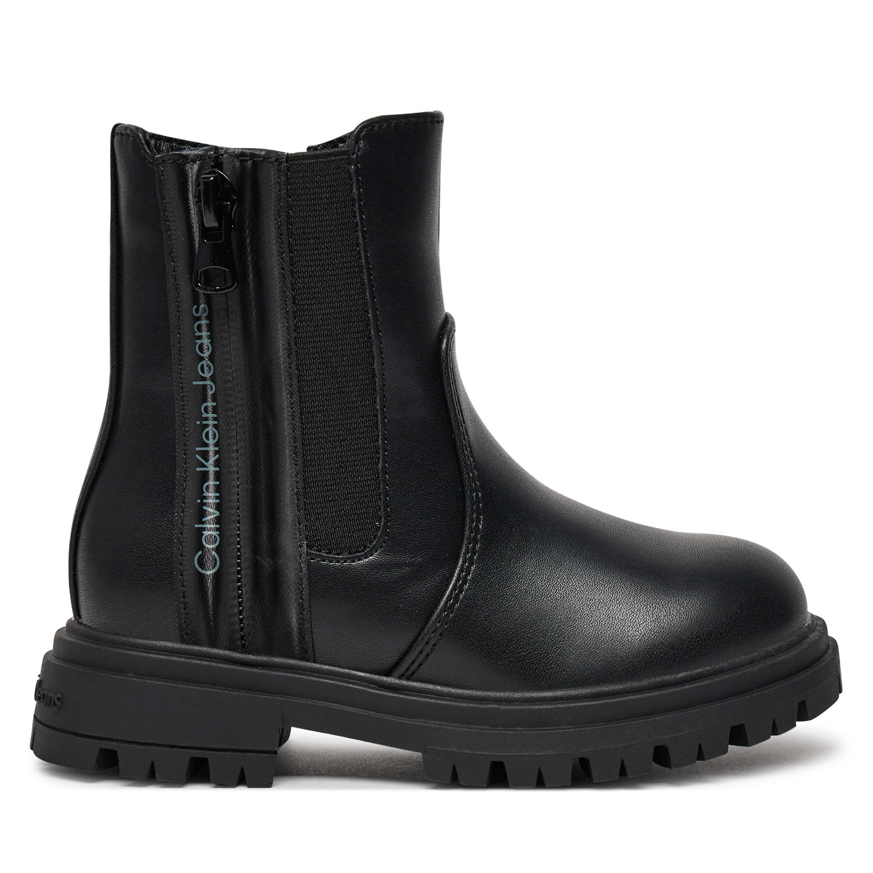 Polokozačky Calvin Klein Jeans Chelsea Boot V3A5-81019-1355 M Černá