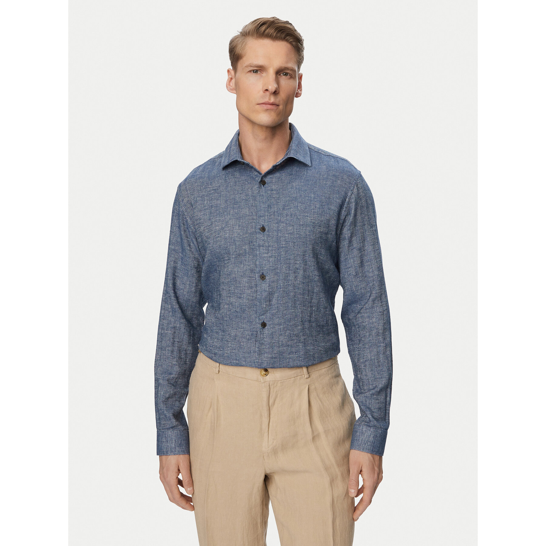 Jack & Jones Hemd Parker 12292161 Hellblau Regular Fit