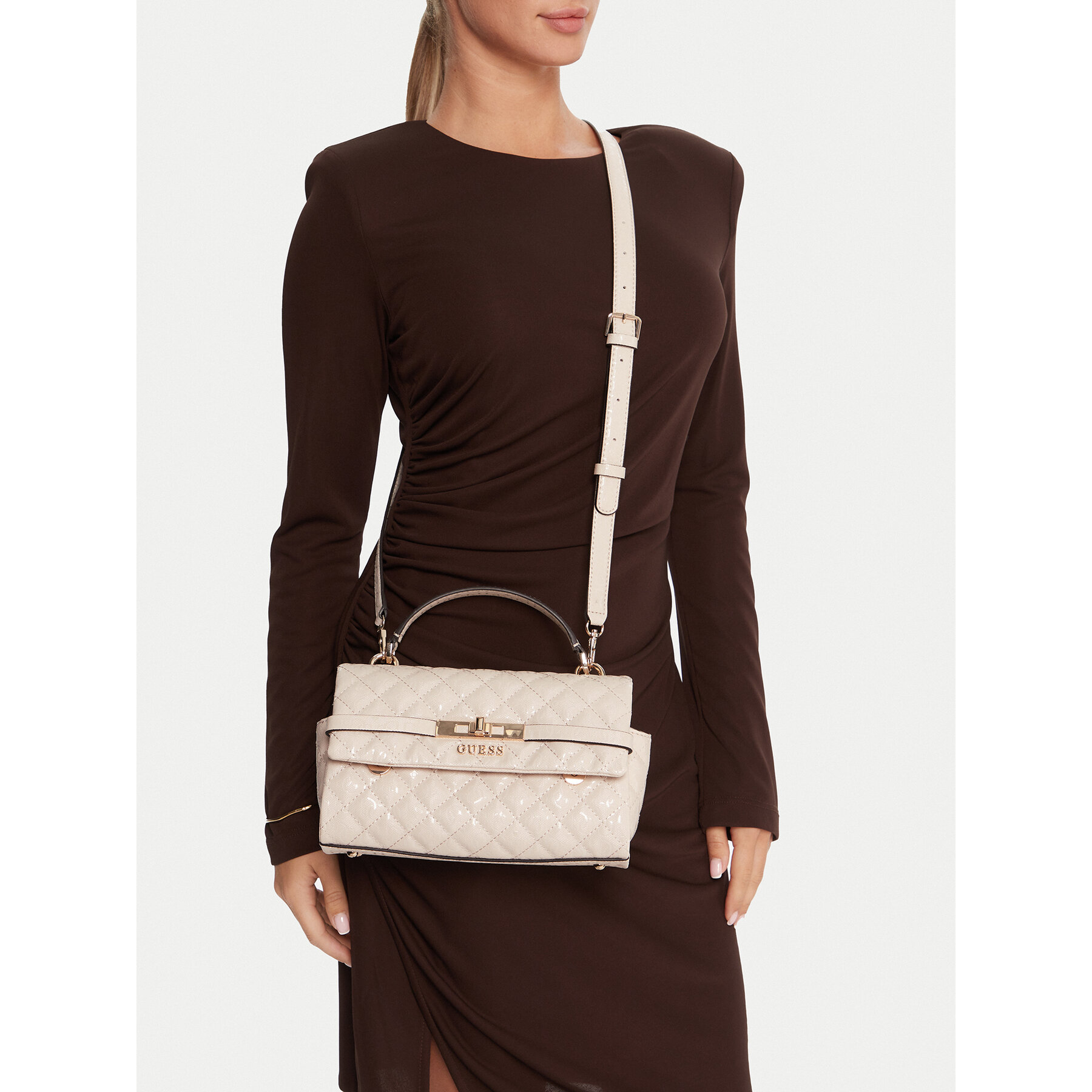 Дамска чанта Guess Idra HWGG81 57200 Бежов