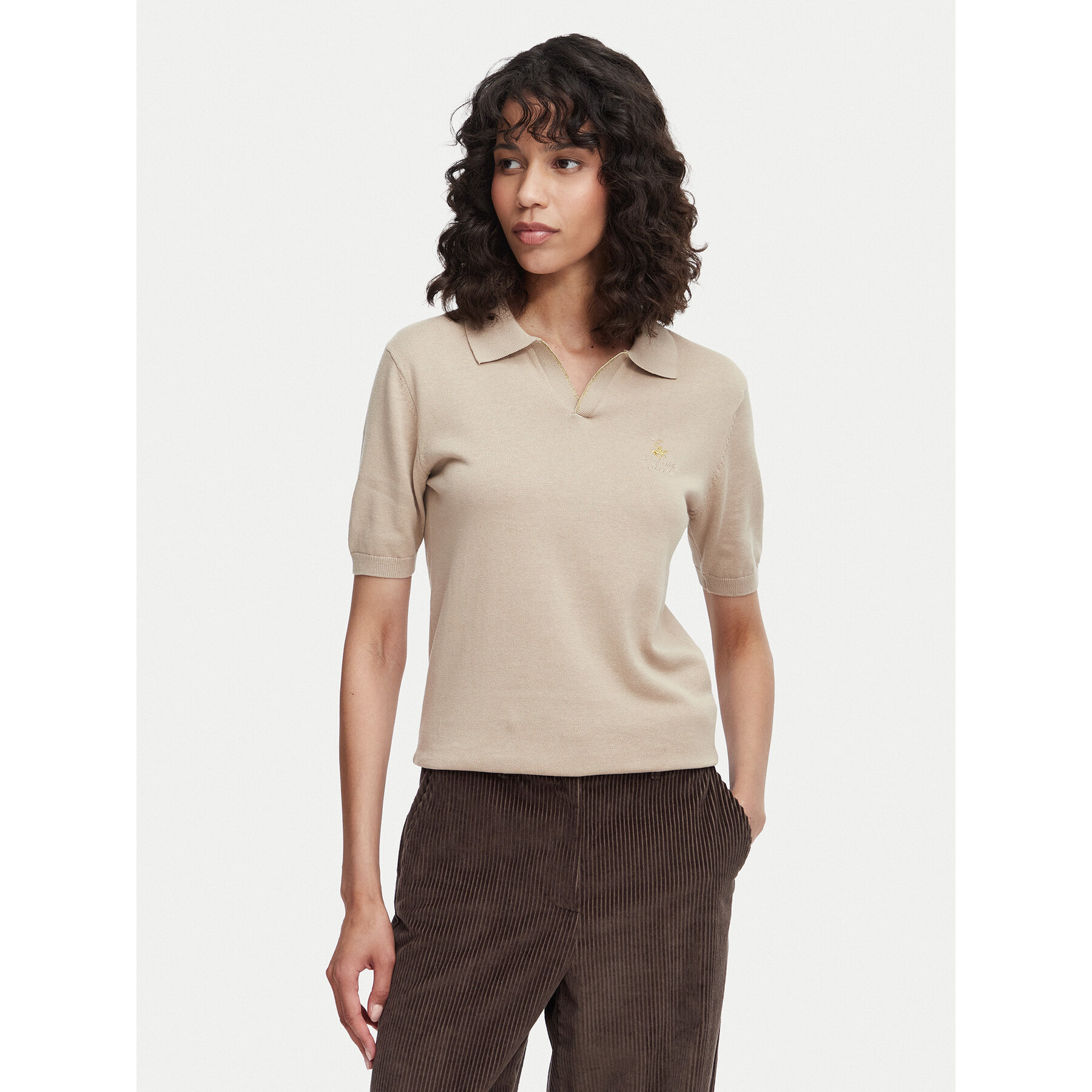 Beverly Hills Polo Club Poloshirt P-SS26W-M550273 Beige Regular Fit