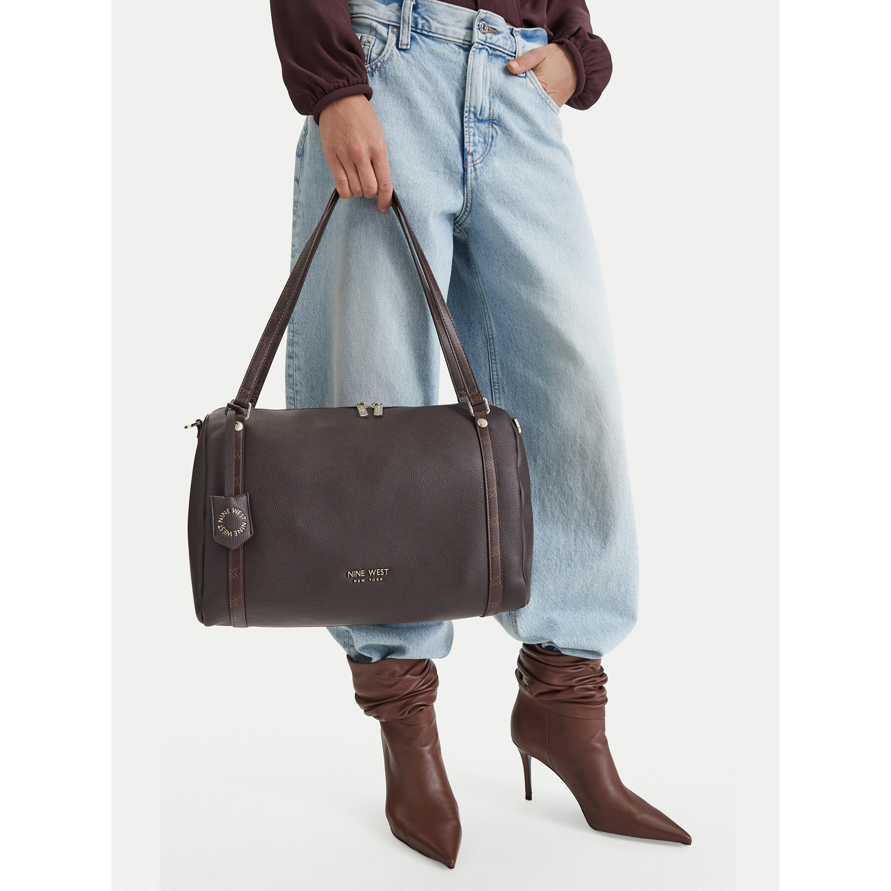 Ročna torba Nine West CEO-STATE RHYTHM-LDA9529 Temno rjava