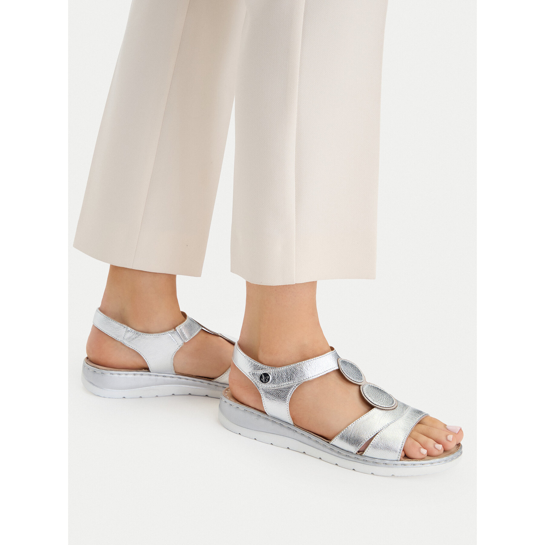 Sandali Caprice 9-28154-42 Srebrna
