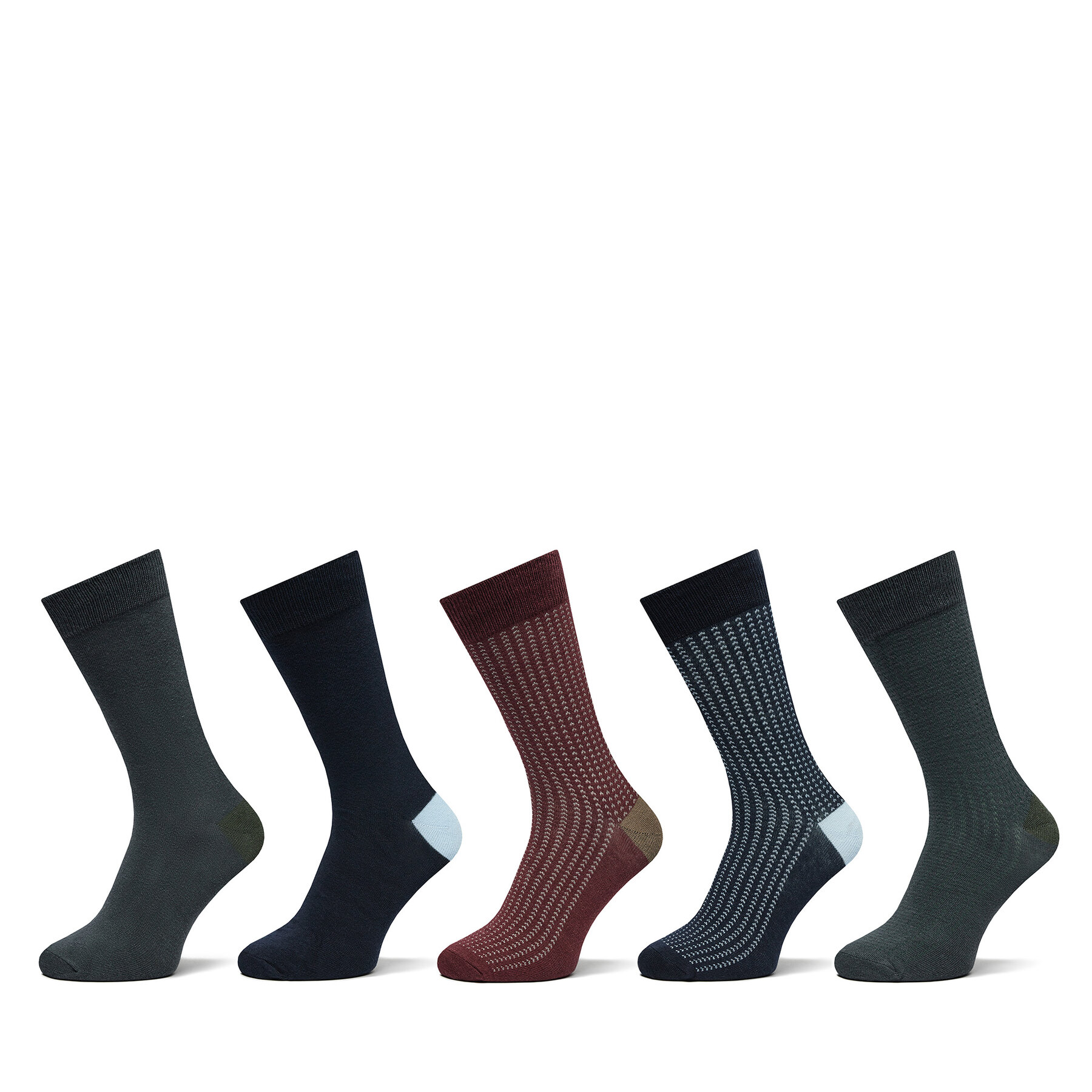 5 pares de calcetines altos para hombre Jack&Jones Noah 12267013 De color