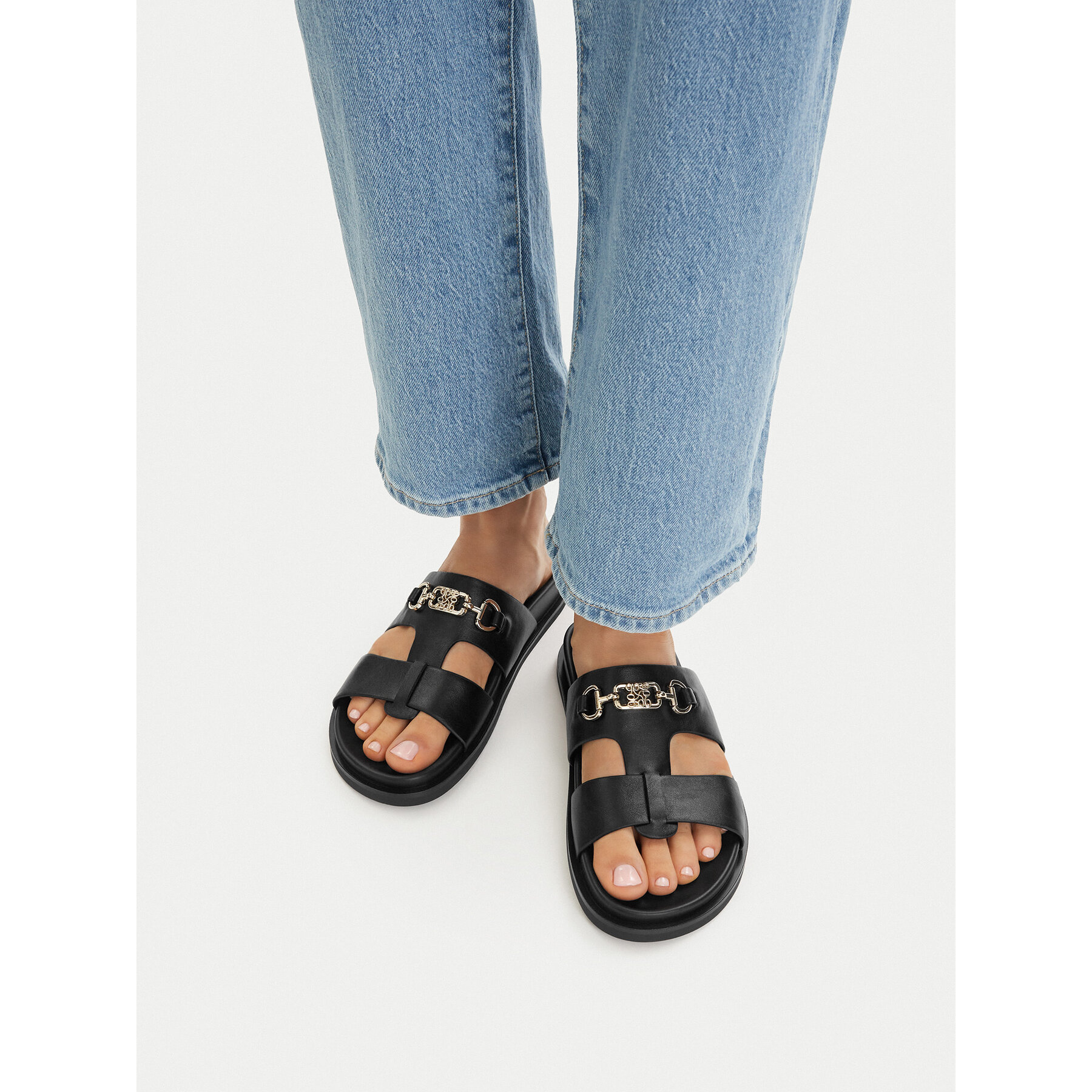Šľapky Nine West CEO-JDNW-05 Čierna