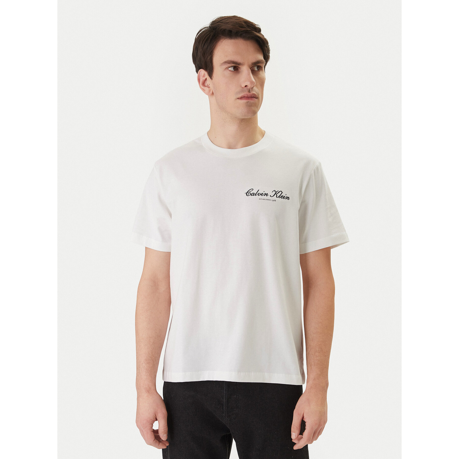 Calvin Klein Jeans T-Shirt LV04RF822G Weiß Regular Fit
