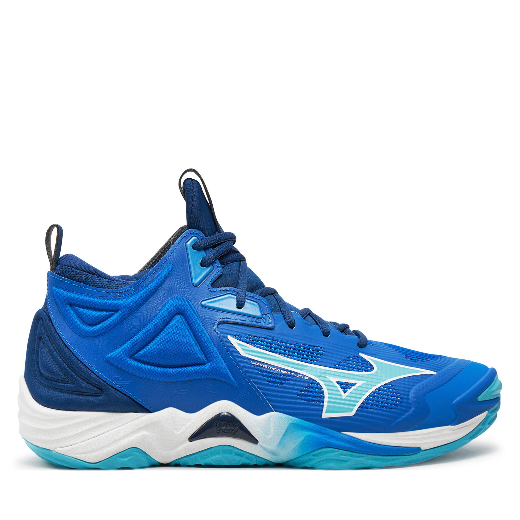 Chaussures pour sport en salle Mizuno Wave Momentum 3 V1GA2317 Bleu