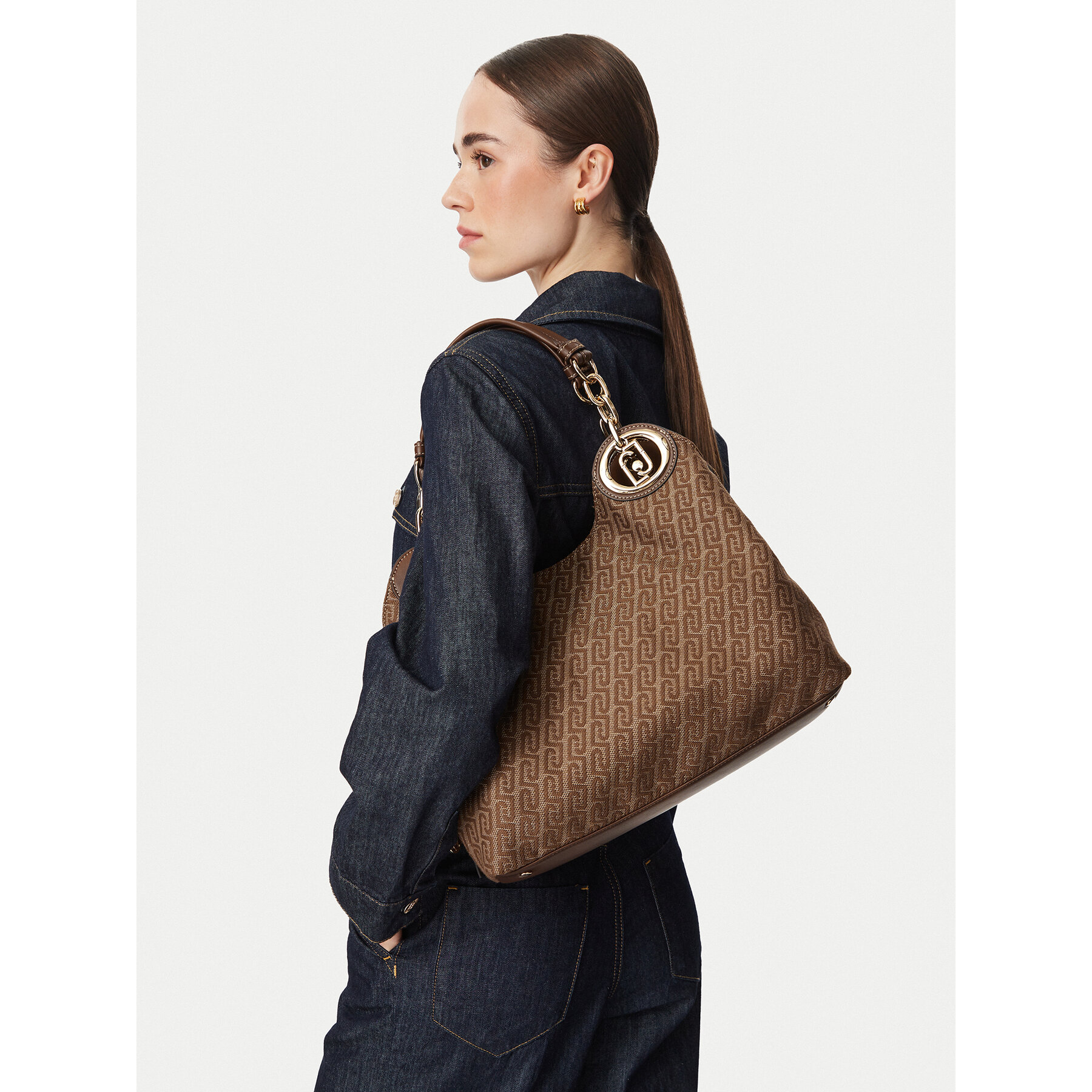 Дамска чанта Liu Jo M SATCHEL AF6024 T378A Кафяв
