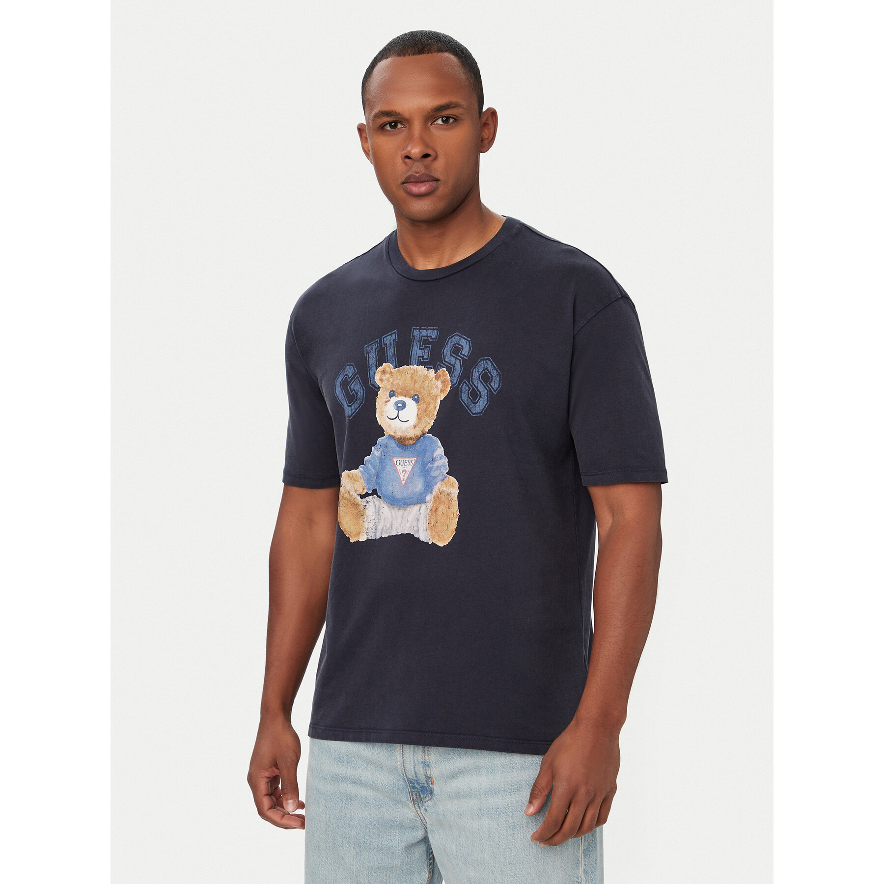Guess T-shirt 182885 Plava Classic Fit