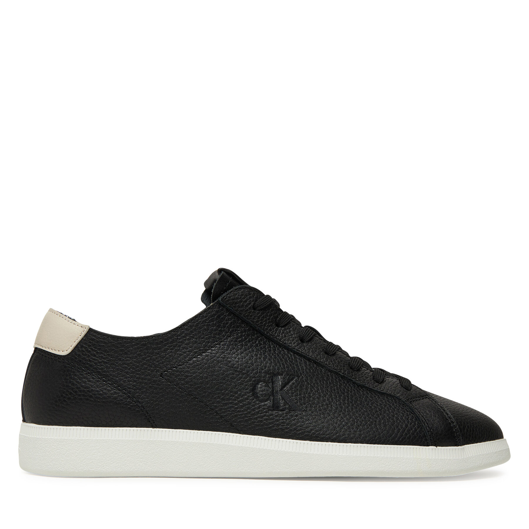 Sneakers Calvin Klein Jeans Low Profile Cupsole Tmb Lth YM0YM01331 Negru