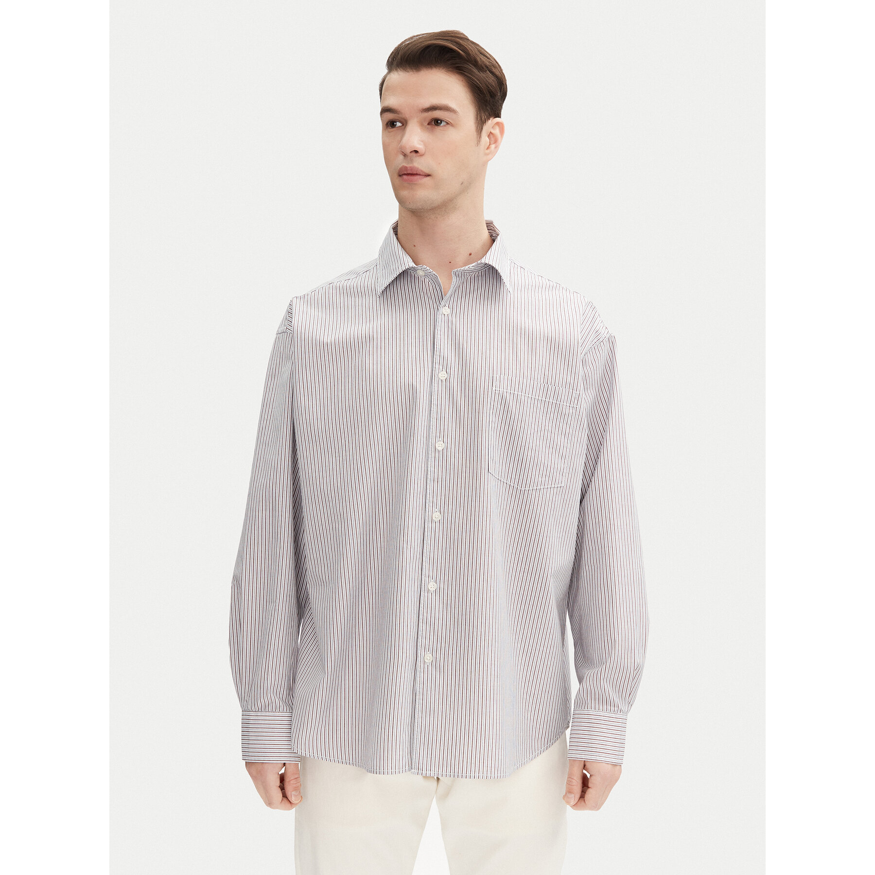 Jack & Jones Hemd Atlas 12271085 Grau Wide Fit