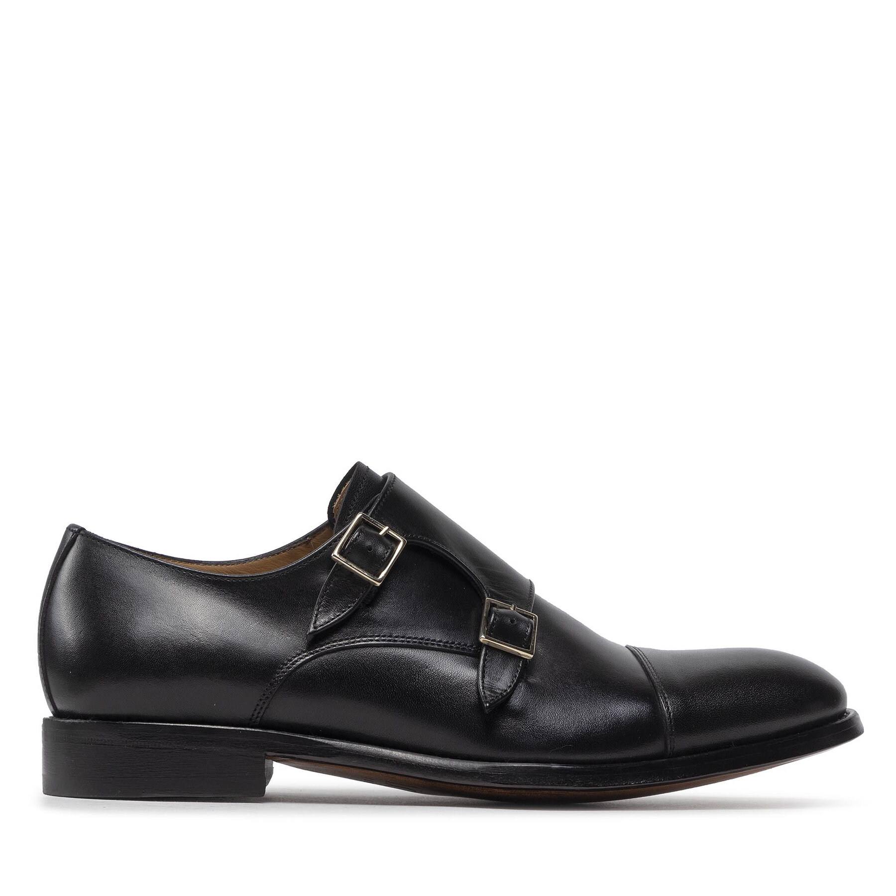 Pantofi Lord Premium Double Monks 5502 Negru
