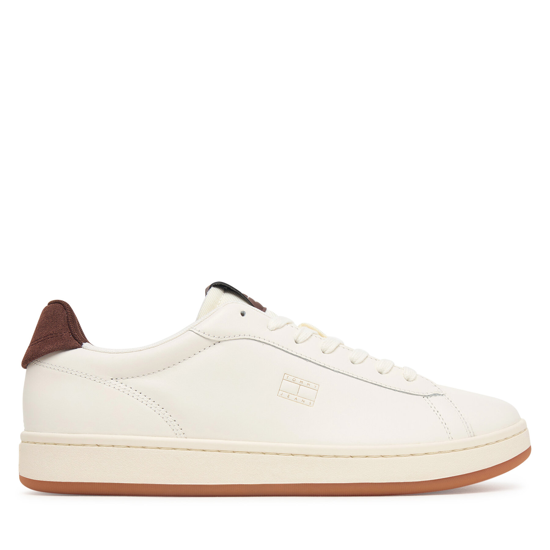 Tenisice Tommy Jeans Archive '98 Leather Court EM0EM01791 Krem