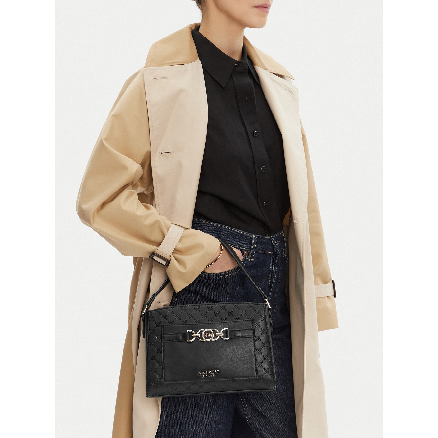 Kabelka Nine West CEO-LUNA-III-H242046 Čierna