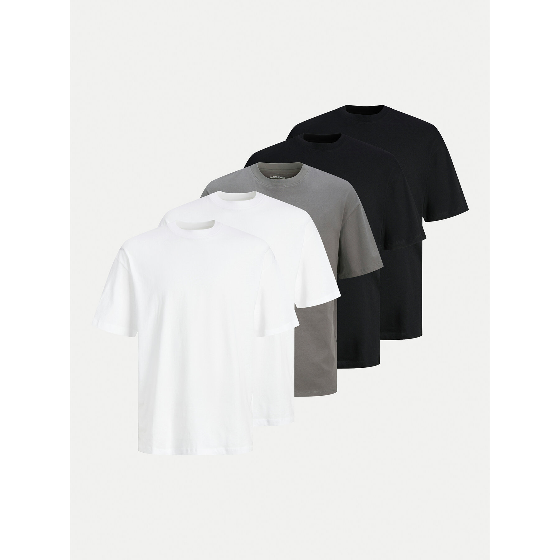 Jack & Jones Σετ t-shirts 5 τεμαχίων Hugo 12284199 Έγχρωμο Loose Fit