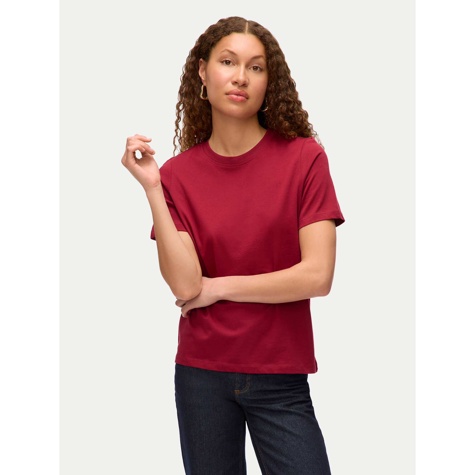 Vero Moda Póló Paulina 10316991 Piros Regular Fit