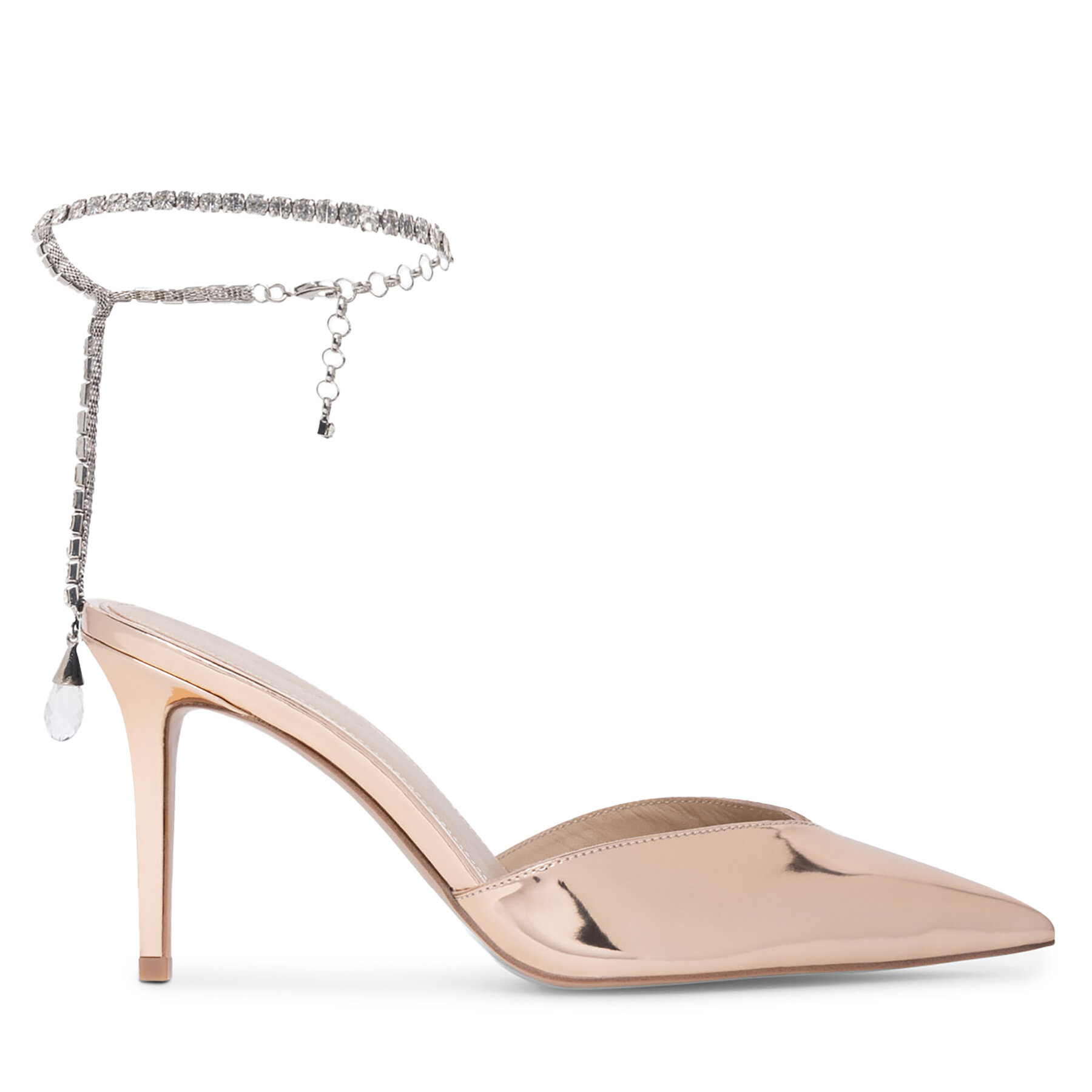 Pantofi cu toc subțire Eva Minge Florencia-323-101-2 Auriu