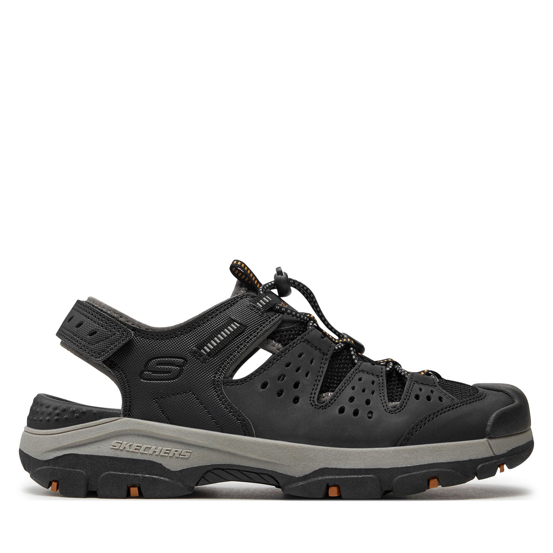 Męskie Sandały Skechers, Rozmiar 43 Czarny Tresmen-Menard 205113/BLK