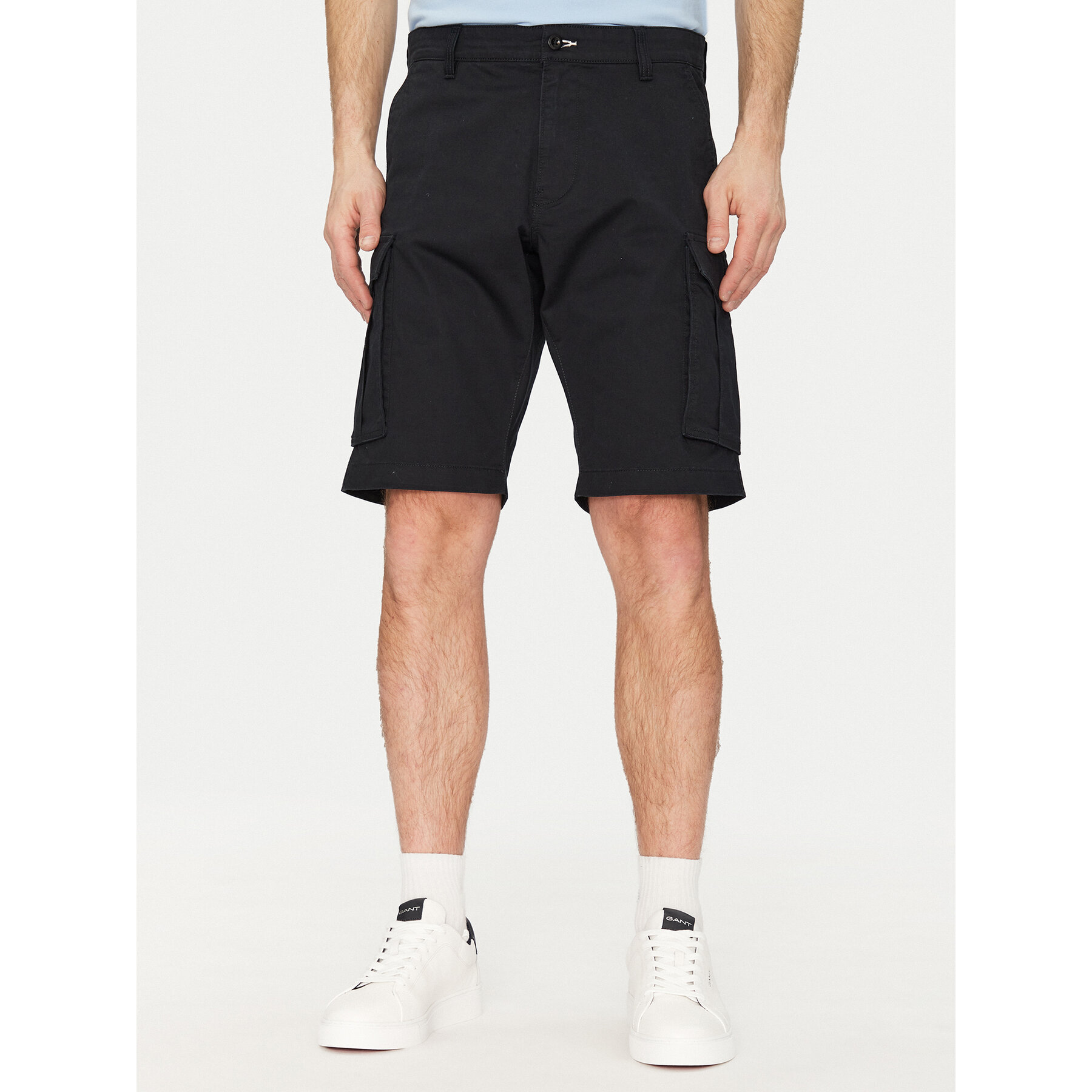 Gant Stoffshorts 205069 Schwarz Relaxed Fit