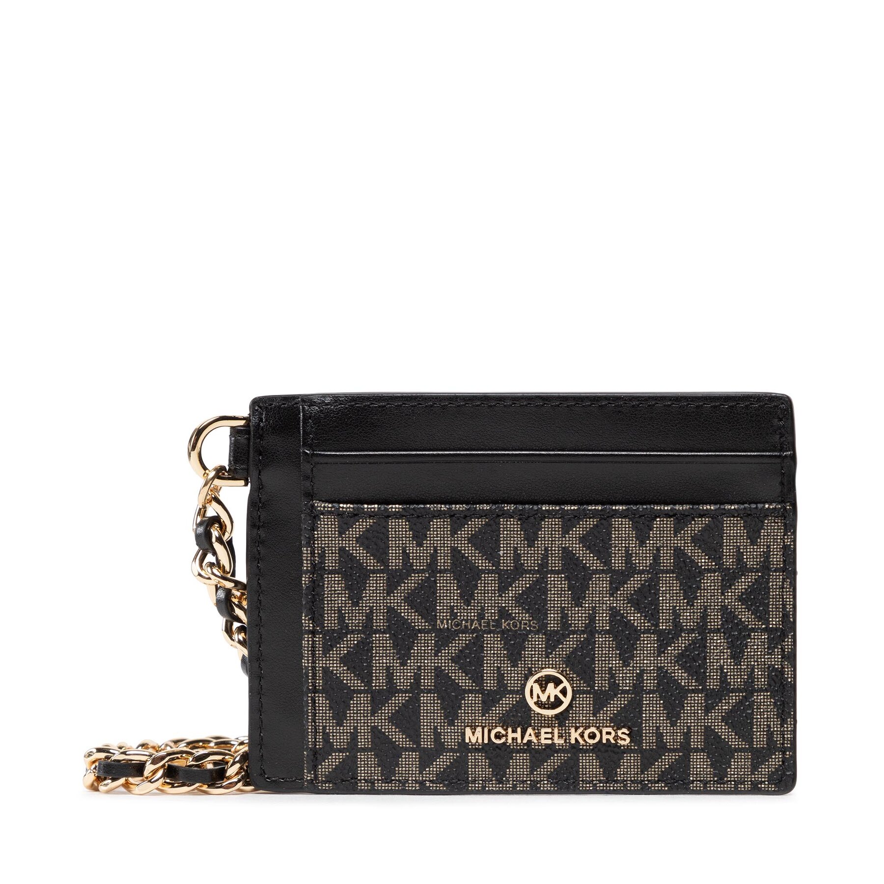 Etui pentru carduri MICHAEL Michael Kors Jest Set Charm 34F2GT9D5O Blk/Gold 34F2GT9D5O imagine super redus 2022