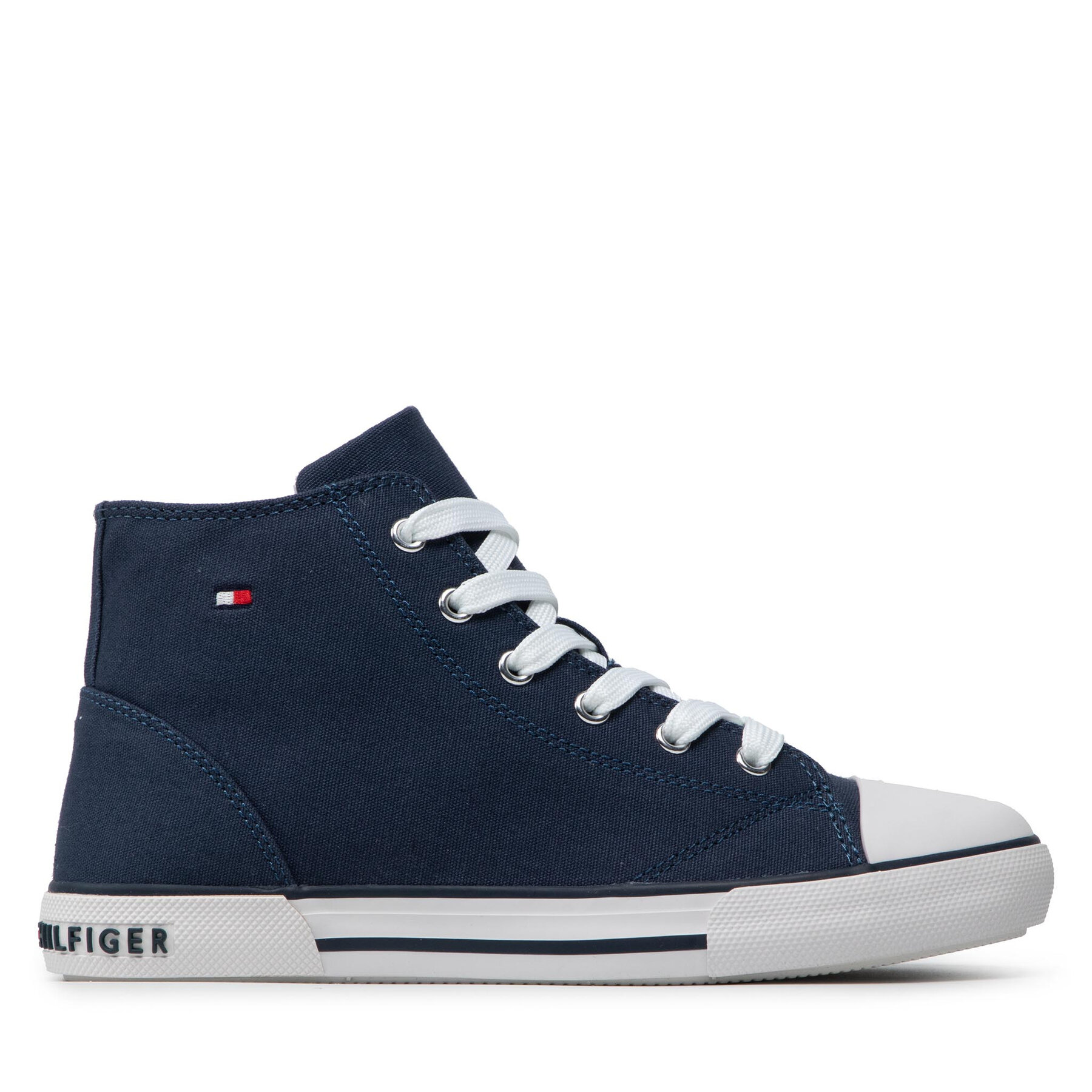 Chlapec Plátenky Tommy Hilfiger, Rozmer: 40, Tmavomodrá, Higt Top Lace-Up T3X4-32209-0890 S