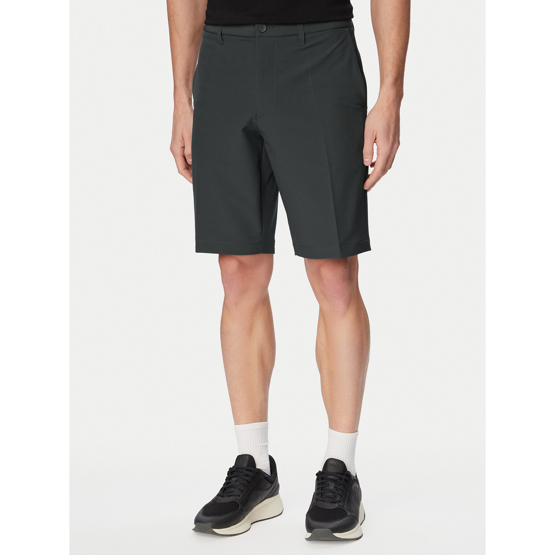 BOSS Stoffshorts S Commuter 10.5 Inch 50540337 Dunkelgrün Slim Fit
