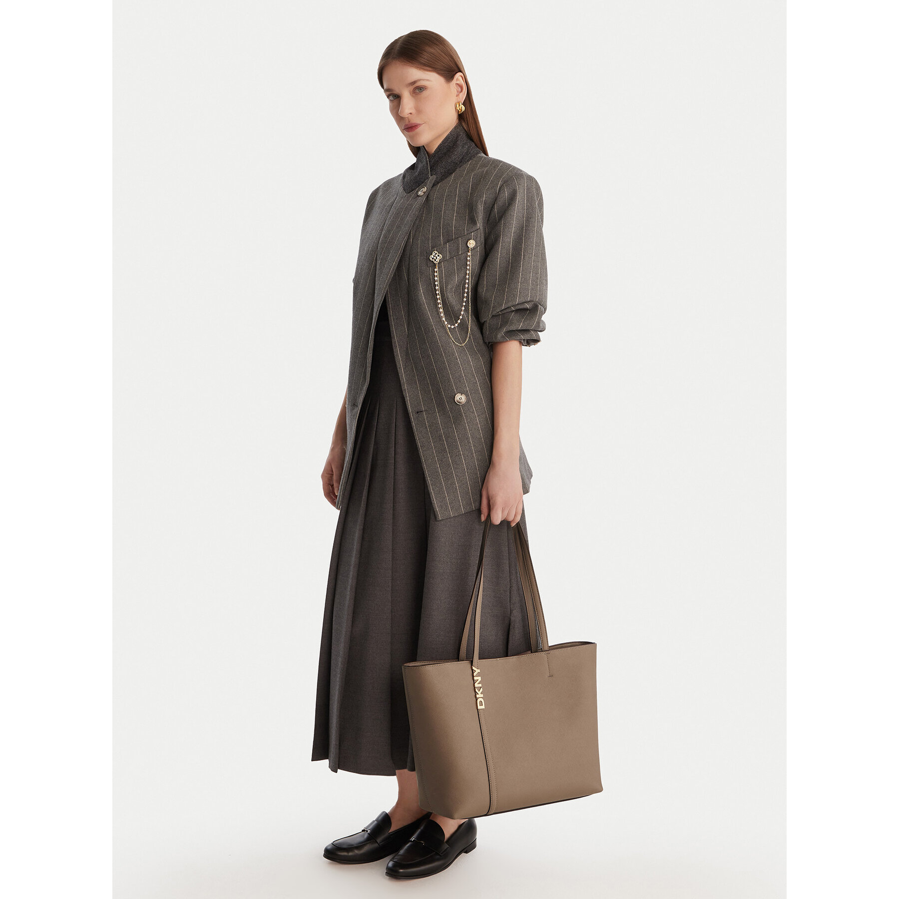 Дамска чанта DKNY R52AKG54 Бежов