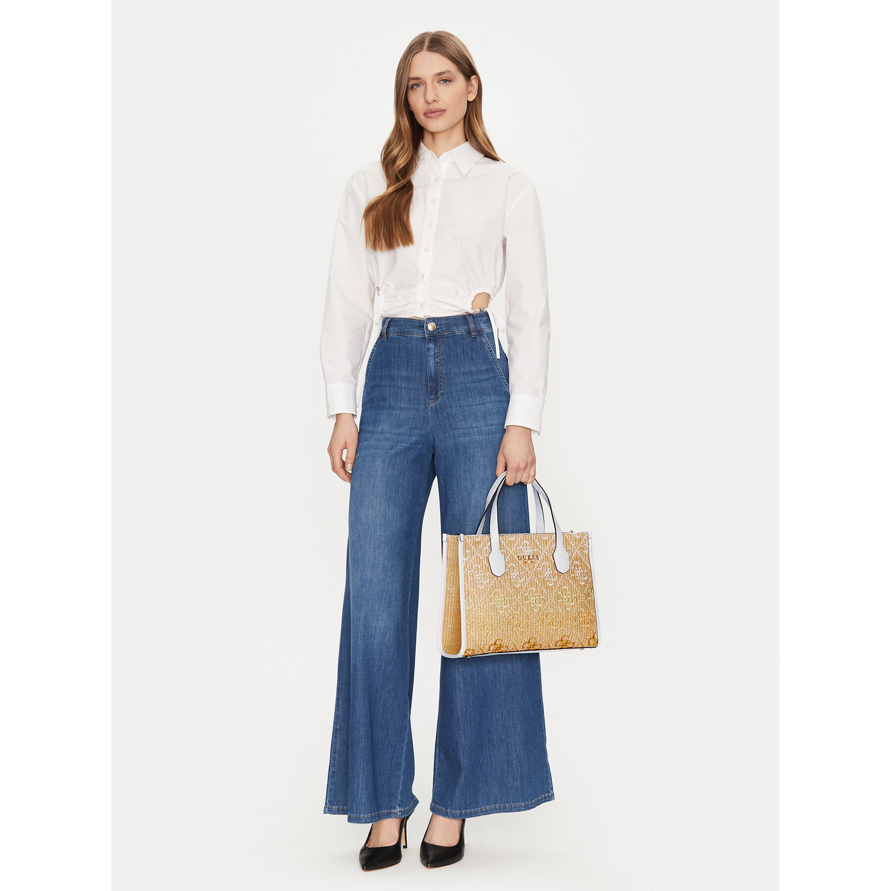 Τσάντα Guess HWSW86 65220 Λευκό