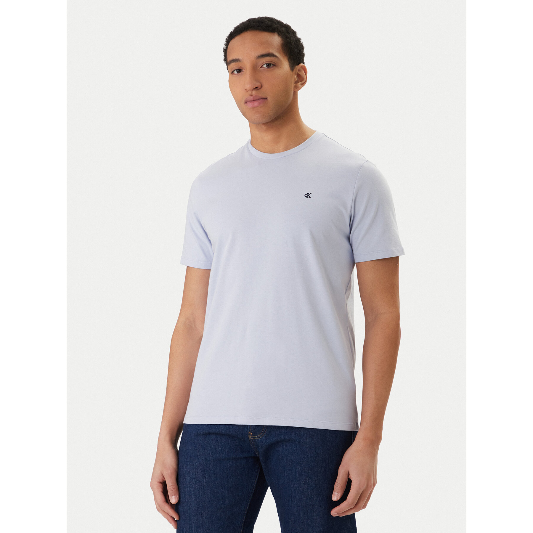 Calvin Klein Jeans T-Shirt Classic Monogram LV04RD254G Violett Regular Fit