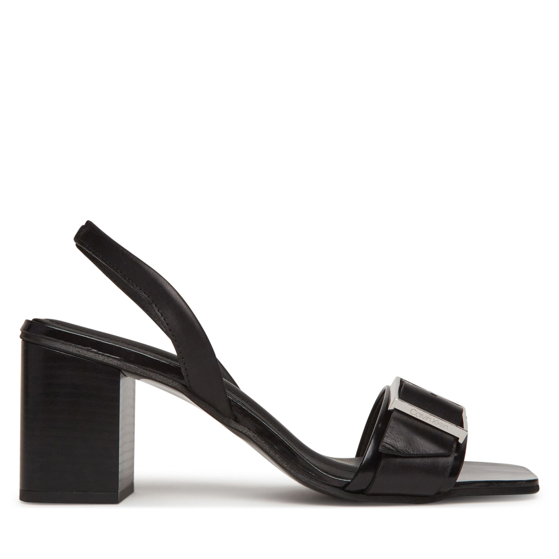 Σανδάλια Calvin Klein Heel Sandal 70 W/Buckle - Lth HW0HW02456 Μαύρο