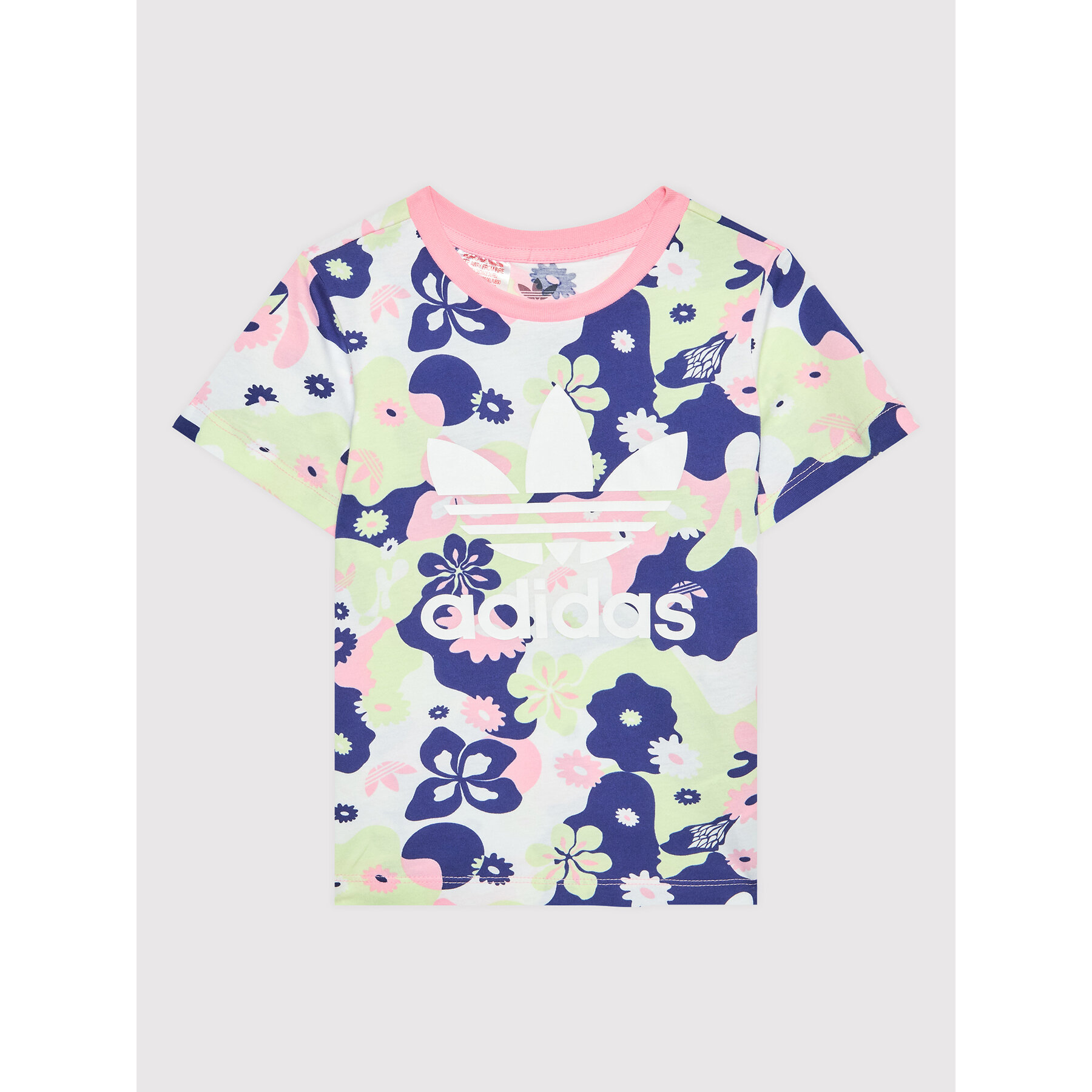 adidas Póló Flower Allover Print HE6930 Színes Regular Fit