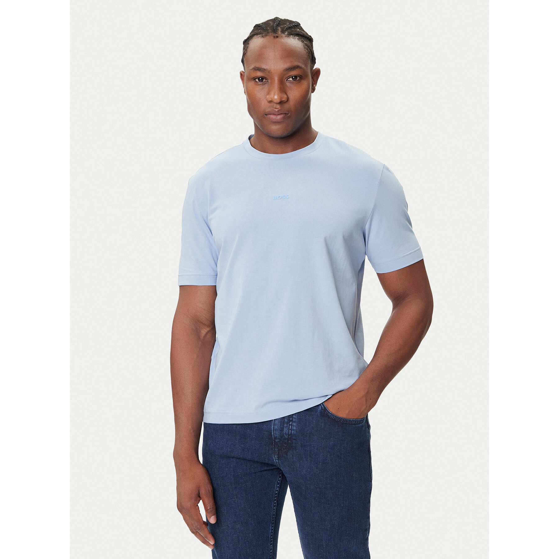 BOSS T-Shirt Tchup 50473278 Himmelblau Relaxed Fit