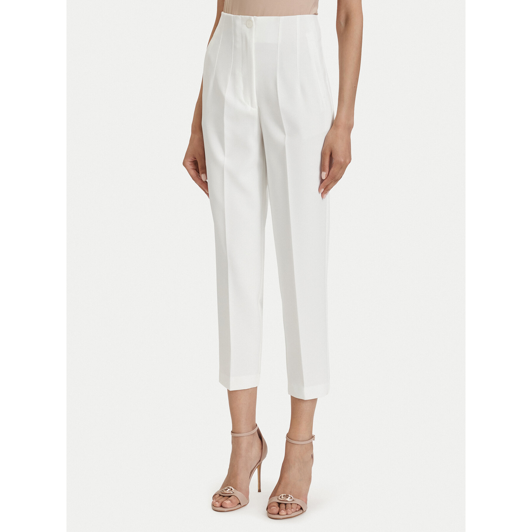 ACCESS FASHION Stoffhose 63-5132-135 Weiß Regular Fit
