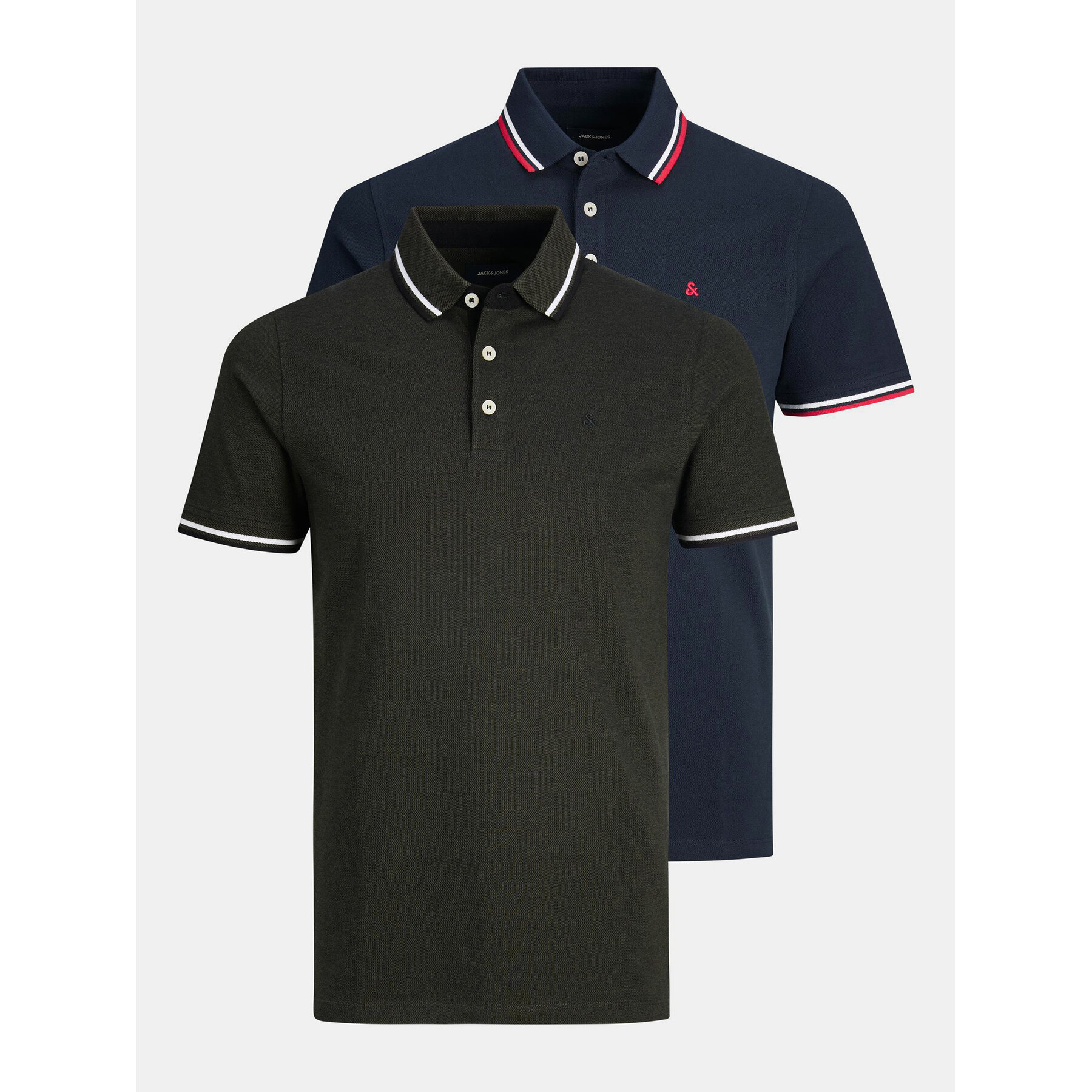 Jack & Jones Komplet polo majic﻿ Paulos 12191216 Pisana Slim Fit
