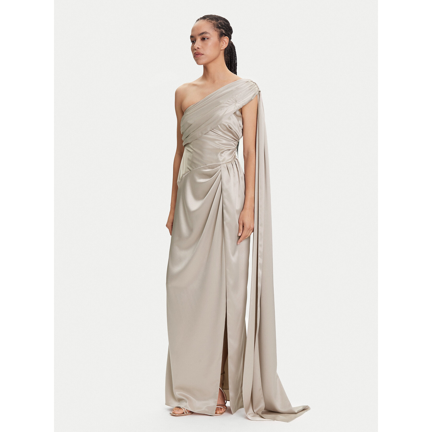 Marciano Guess Abendkleid 5YGK01 7246A Beige Regular Fit