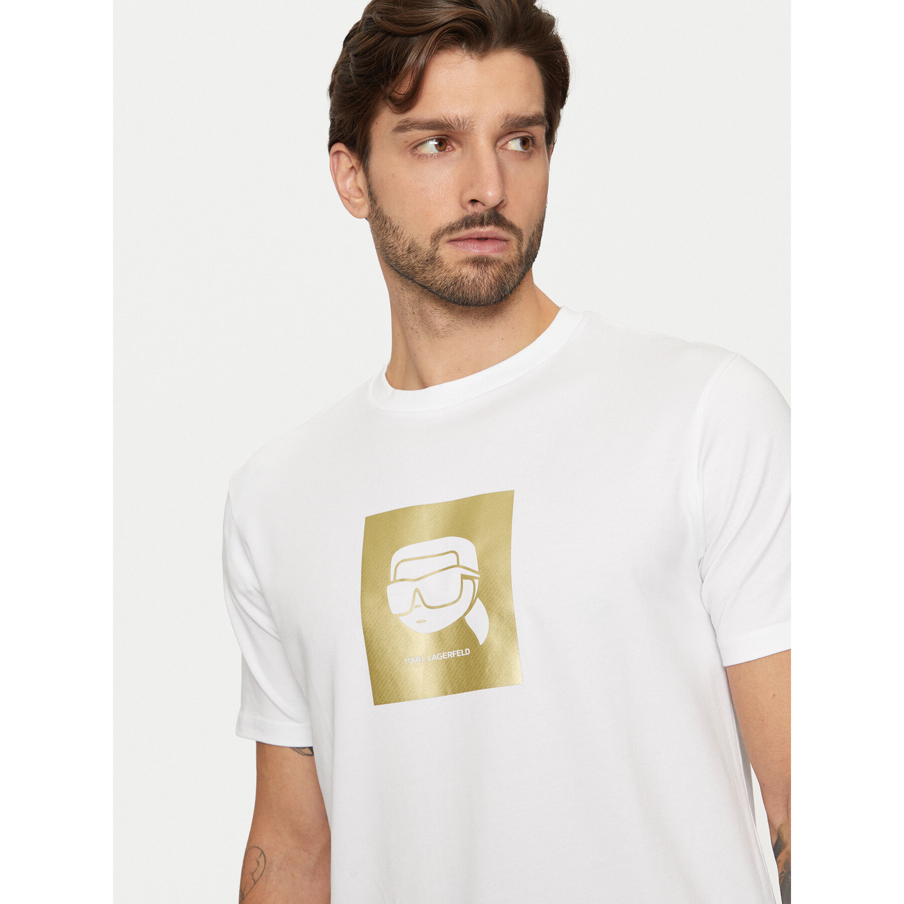 KARL LAGERFELD T-shirt 755460 551235 Bianco Regular Fit
