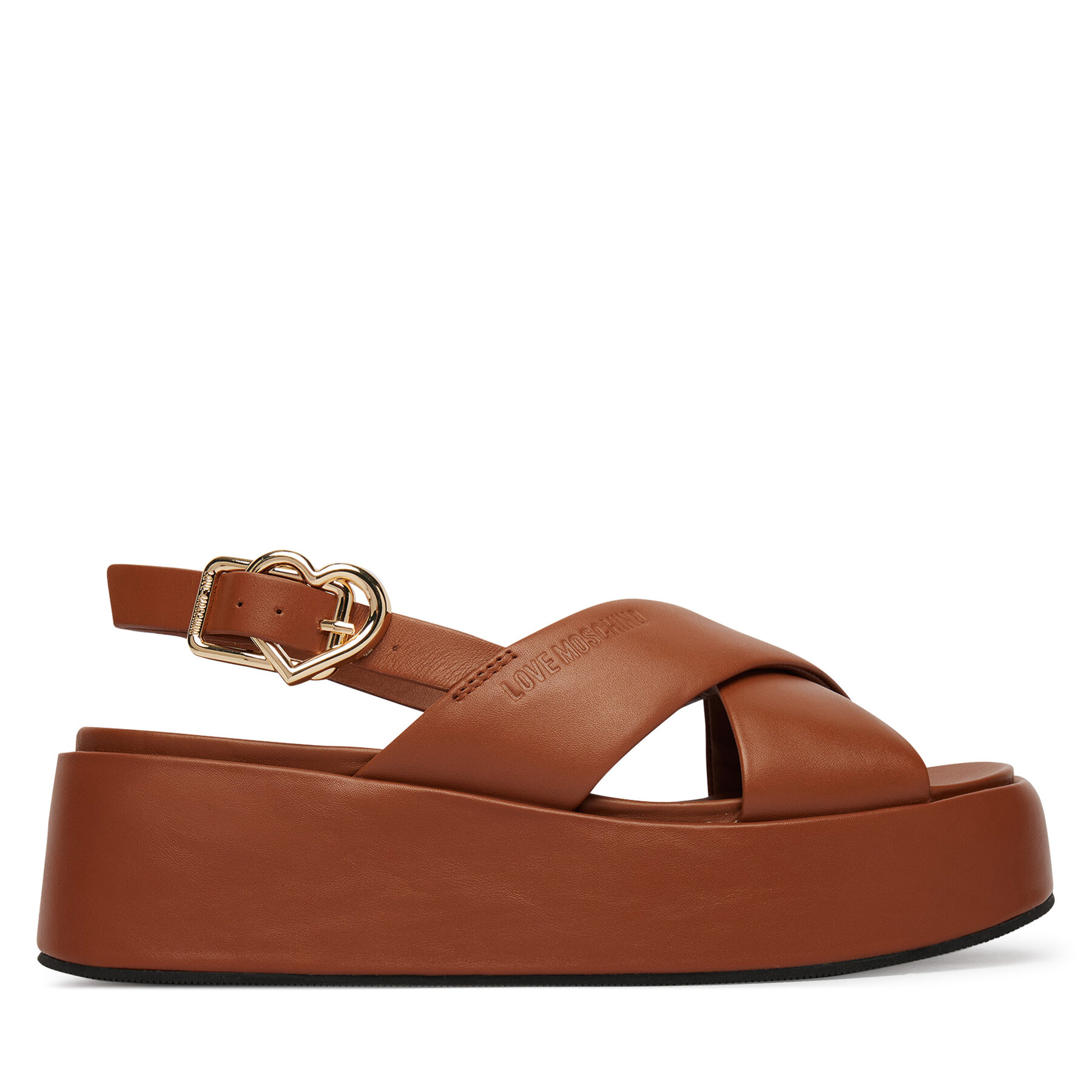 Szandál LOVE MOSCHINO JA16137I0OIA0200 Barna